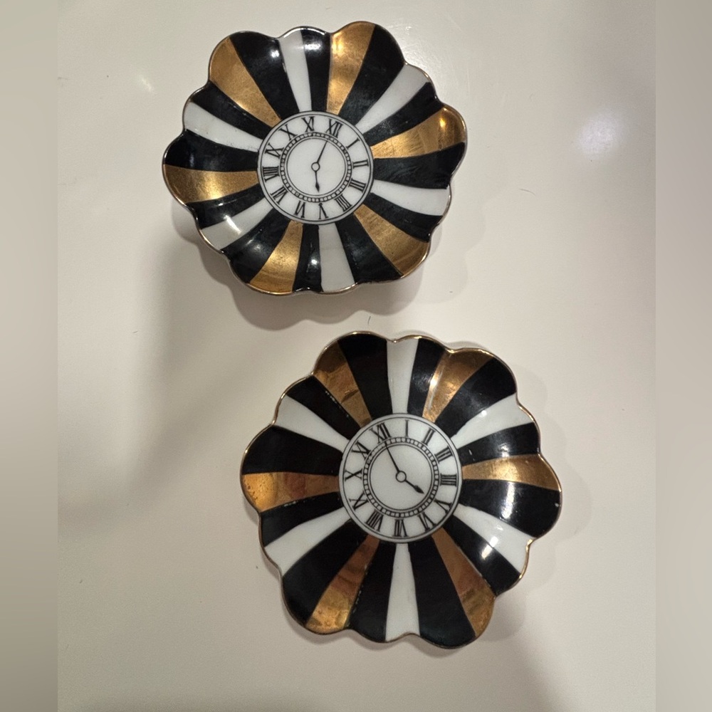 Bergdorf Goodman Porcelain mini decorative coaster plates